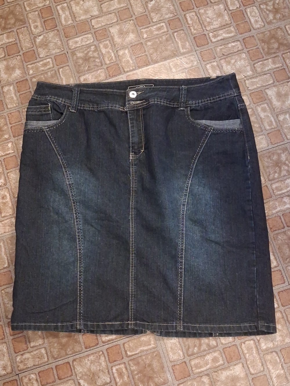 Cato Dark Blue Denim Pencil Skirt